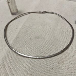 Sterling silver vintage omega collar